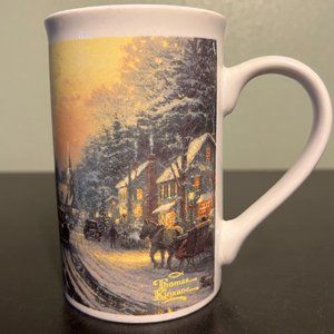 Thomas Kinkade "VINTAGE CHRISTMAS" Ceramic Mug 1997 Designpac Gifts
